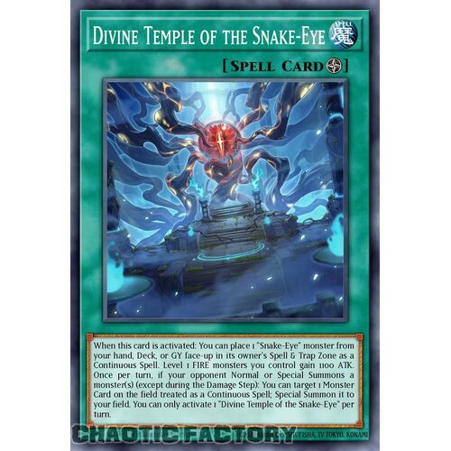 MP24-EN123 Divine Temple of the Snake-Eye Prismatic Secret Rare 1st Edition NM