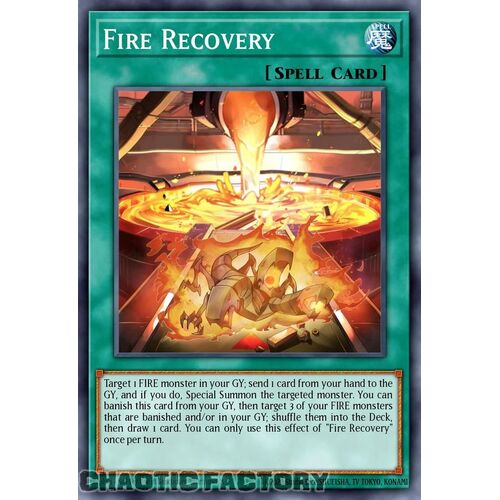 MP24-EN126 Fire Recovery Prismatic Secret Rare 1st Edition NM