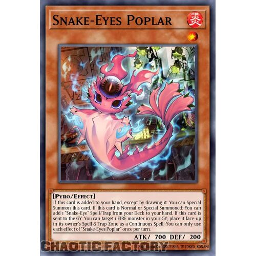 MP24-EN128 Snake-Eyes Poplar Prismatic Secret Rare 1st Edition NM