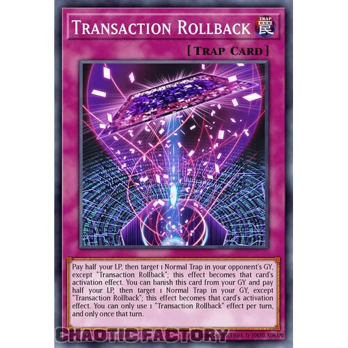 MP24-EN134 Transaction Rollback Prismatic Secret Rare 1st Edition NM