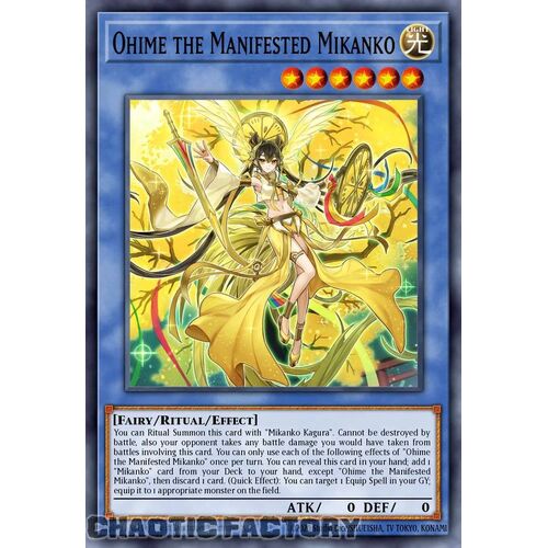 MP24-EN135 Ohime the Manifested Mikanko Prismatic Secret Rare 1st Edition NM