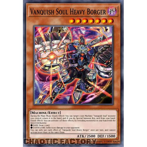 MP24-EN140 Vanquish Soul Heavy Borger Prismatic Secret Rare 1st Edition NM