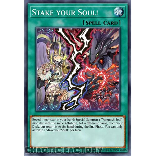 MP24-EN142 Stake Your Soul! Prismatic Secret Rare 1st Edition NM