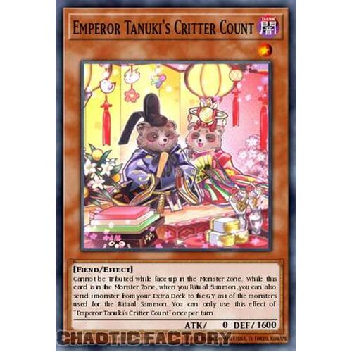 MP24-EN156 Emperor Tanuki's Critter Count Ultra Rare 1st Edition NM