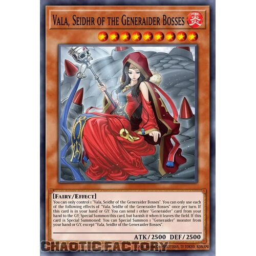 MP24-EN172 Vala, Seidhr of the Generaider Bosses Ultra Rare 1st Edition NM