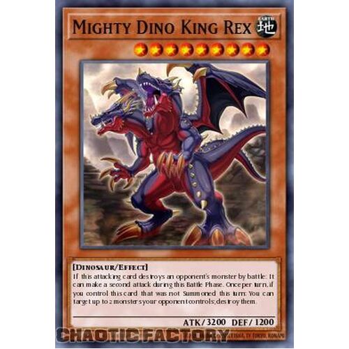 MP24-EN209 Mighty Dino King Rex Ultra Rare 1st Edition NM