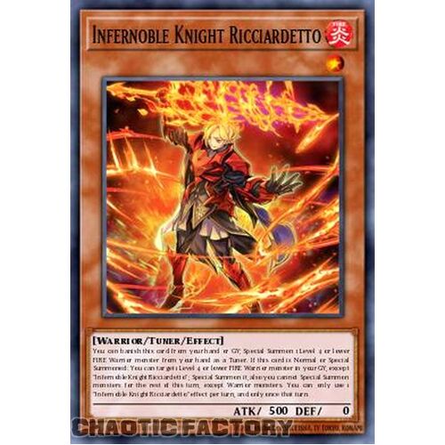 MP24-EN211 Infernoble Knight Ricciardetto Ultra Rare 1st Edition NM