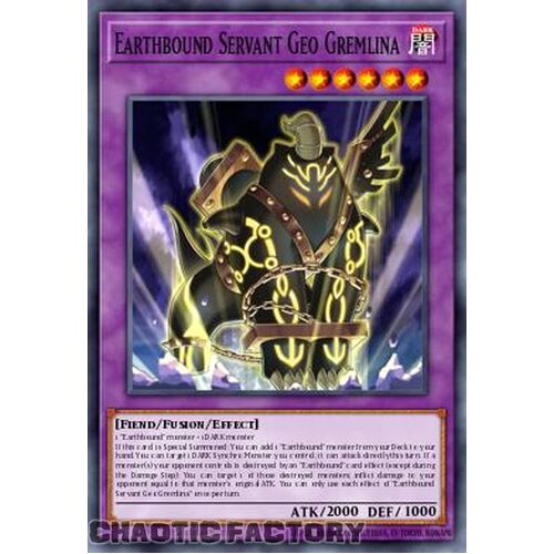 MP24-EN238 Earthbound Servant Geo Gremlina Ultra Rare 1st Edition NM