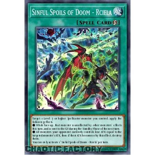 MP24-EN239 Sinful Spoils of Doom - Rciela Ultra Rare 1st Edition NM