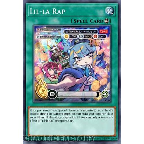 MP24-EN255 Lil-la Rap Ultra Rare 1st Edition NM