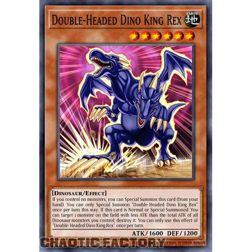 MP24-EN362 Double-Headed Dino King Rex Common 1st Edition NM