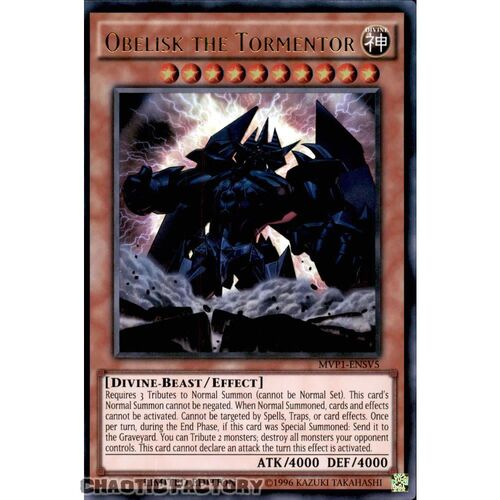 MVP1-ENSV5 Obelisk the Tormentor Ultra Rare Limited Edition NM