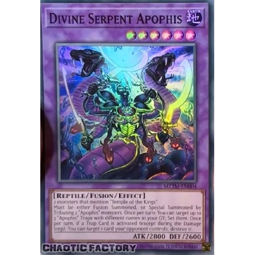 MZTM-EN004 Divine Serpent Apophis Super Rare 1st Edition NM