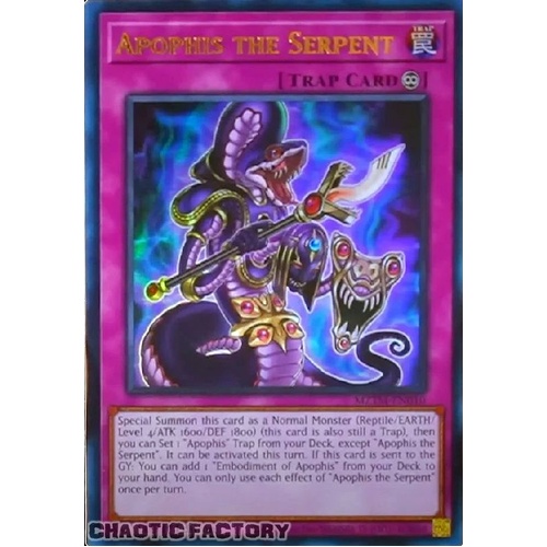 MZTM-EN010 Apophis the Serpent Ultra Rare 1st Edition NM