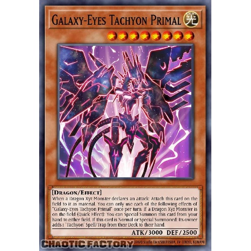 MZTM-EN011 Galaxy-Eyes Tachyon Primal Secret Rare 1st Edition NM