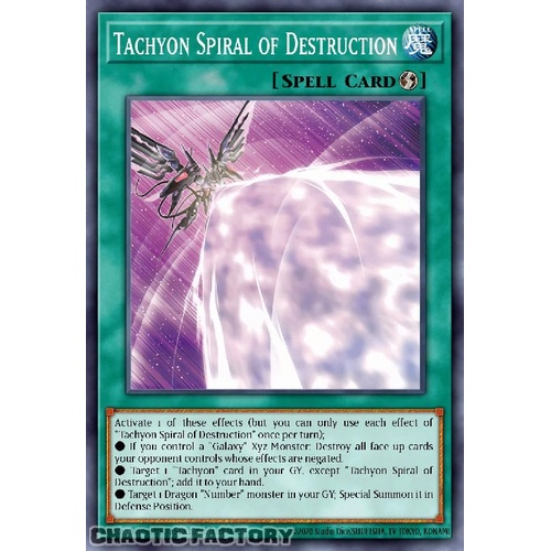 MZTM-EN015 Tachyon Spiral of Destruction Rare 1st Edition NM