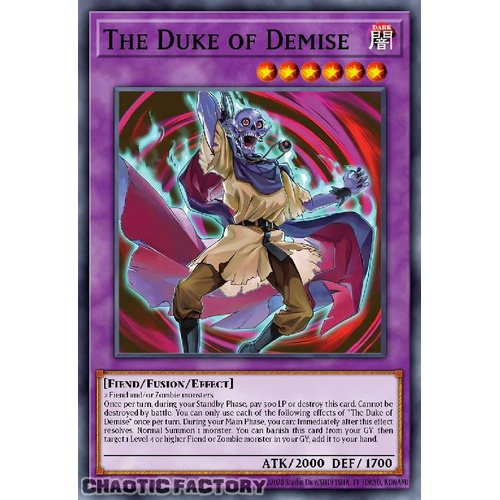 MZTM-EN033 The Duke of Demise Ultra Rare 1st Edition NM