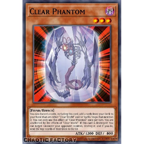 MZTM-EN037 Clear Phantom Super Rare 1st Edition NM