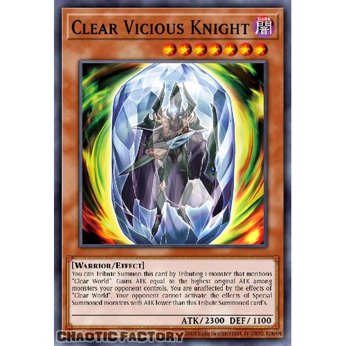 MZTM-EN040 Clear Vicious Knight Super Rare 1st Edition NM