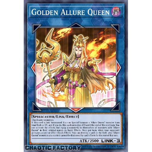 MZTM-EN058 Golden Allure Queen Super Rare 1st Edition NM