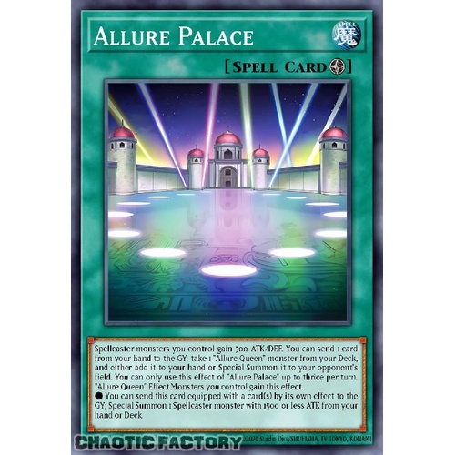 MZTM-EN059 Allure Palace Super Rare 1st Edition NM