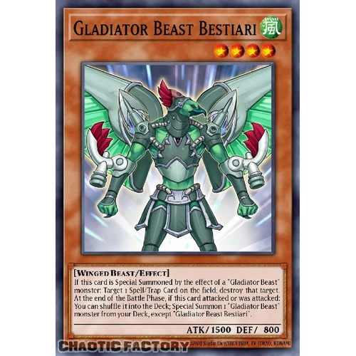 MZTM-EN066 Gladiator Beast Bestiari Rare 1st Edition NM