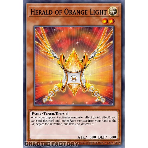 MZTM-EN068 Herald of Orange Light Rare 1st Edition NM