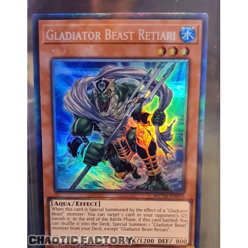 MZTM-EN070 Gladiator Beast Retiari Collector's Rare 1st Edition NM