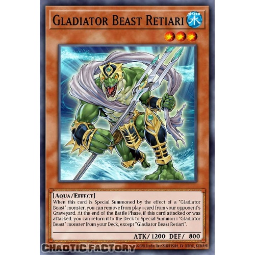 MZTM-EN070 Gladiator Beast Retiari Super Rare 1st Edition NM