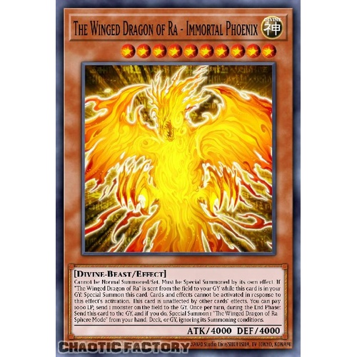 MZTM-EN074 The Winged Dragon of Ra - Immortal Phoenix Rare 1st Edition NM