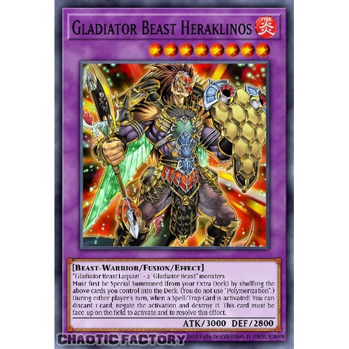 MZTM-EN084 Gladiator Beast Heraklinos Rare 1st Edition NM