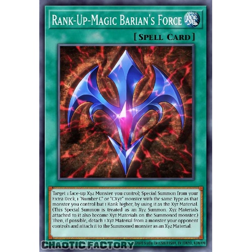 MZTM-EN099 Rank-Up-Magic Barian's Force Rare 1st Edition NM