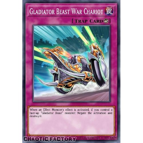 MZTM-EN105 Gladiator Beast War Chariot Rare 1st Edition NM