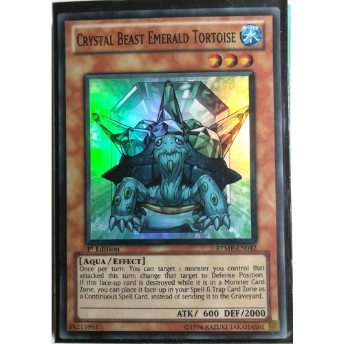 Yugioh RYMP-EN042 Crystal Beast Emerald Tortoise Super rare 1st Edition