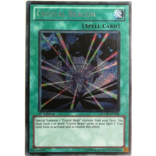 Yugioh RYMP-EN048 Crystal Beacon Secret Rare 1st Edition