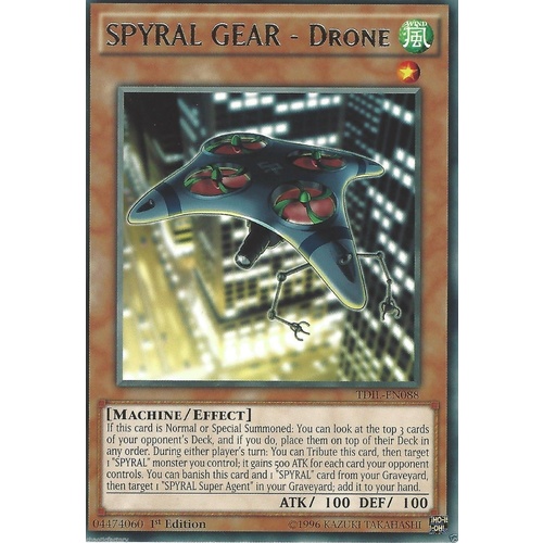 Yugioh SPYRAL GEAR - Drone - TDIL-EN088 - Rare - 1st Edition