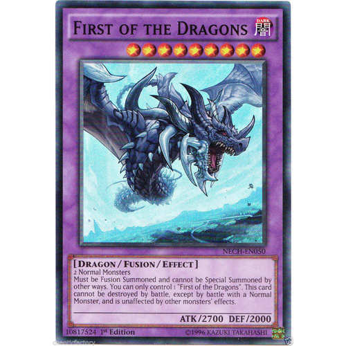 YUGIOH FIRST OF THE DRAGONS NECH-EN050 SUPER RARE ENS08