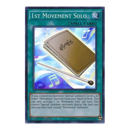 1st Movement Solo - NECH-EN059 - Super Rare 1st Edition NM