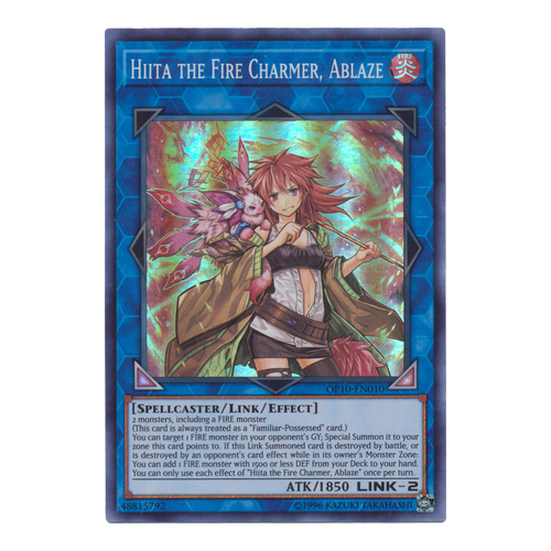 Hiita the Fire Charmer, Ablaze - OP10-EN010 - Super Rare NM