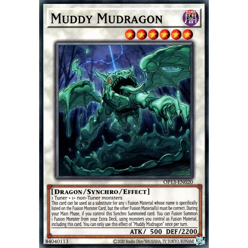 OP13-EN020 Muddy Mudragon Common NM