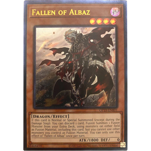 ULTIMATE RARE Fallen of Albaz OP19-EN001 NM