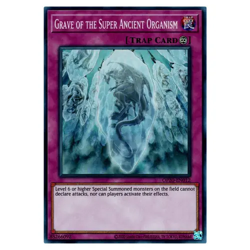 OP20-EN012 Grave Of The Super Ancient Organism Super Rare NM