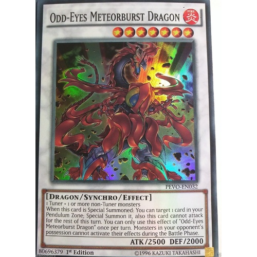 PEVO-EN032 Odd-Eyes Meteorburst Dragon Super Rare 1st Edition NM