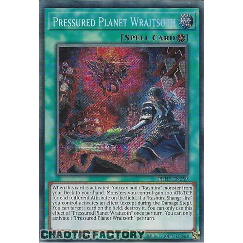 PHHY-EN059 Pressured Planet Wraitsoth Secret Rare 1st Edition NM