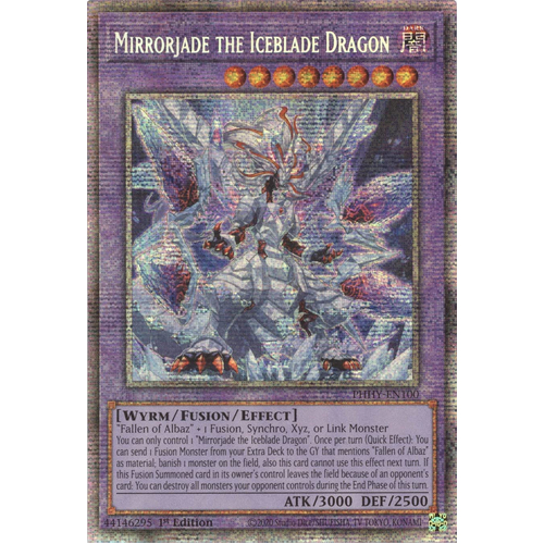 STARLIGHT RARE PHHY-EN100 Mirrorjade the Iceblade Dragon 1st Edition NM