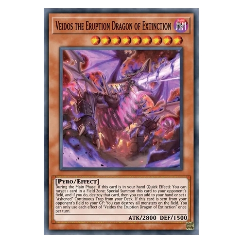 PHNI-EN090 Veidos the Eruption Dragon of Extinction Secret Rare 1st Edition NM