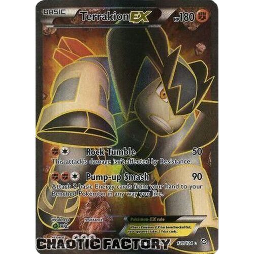 Terrakion EX - 121/124 - Full Art Ultra Rare LP