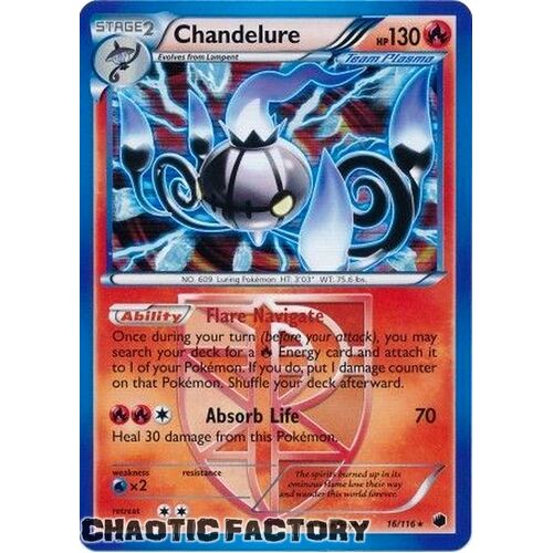 Chandelure - 16/116 - Holo Rare NM