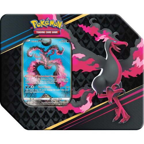 POKÉMON TCG Crown Zenith Tin Galarian Moltres