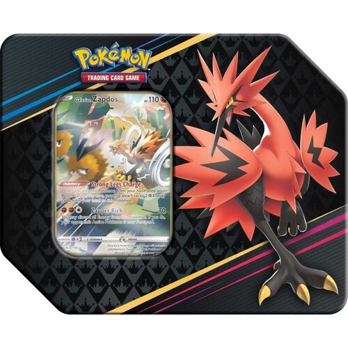 POKÉMON TCG Crown Zenith Tin Galarian Zapdos